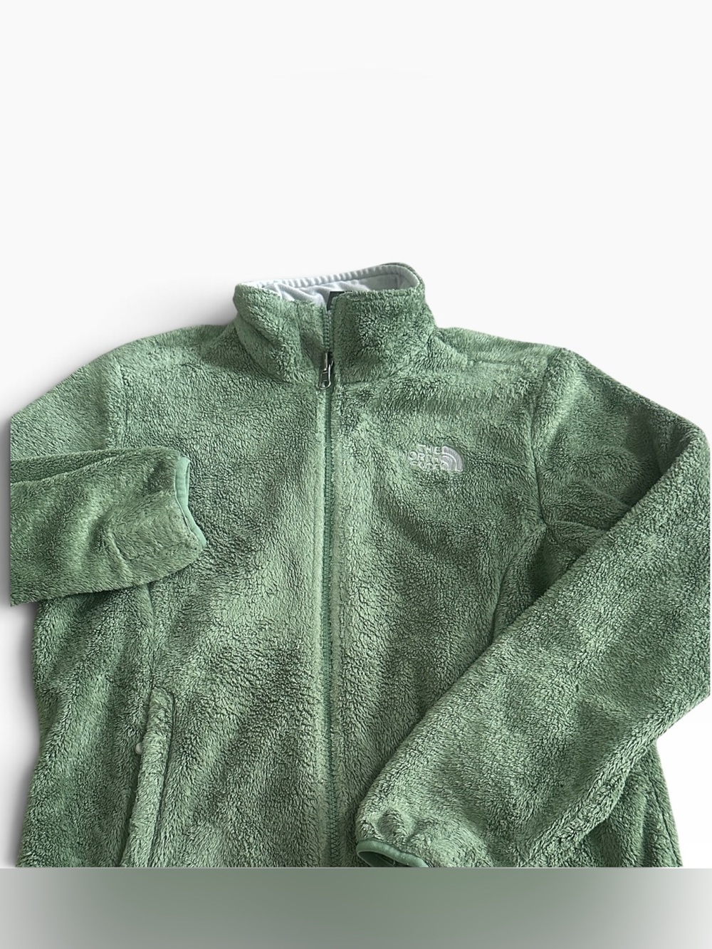 The North Face High Pile Sage Green Fleece Jacket Womens Small